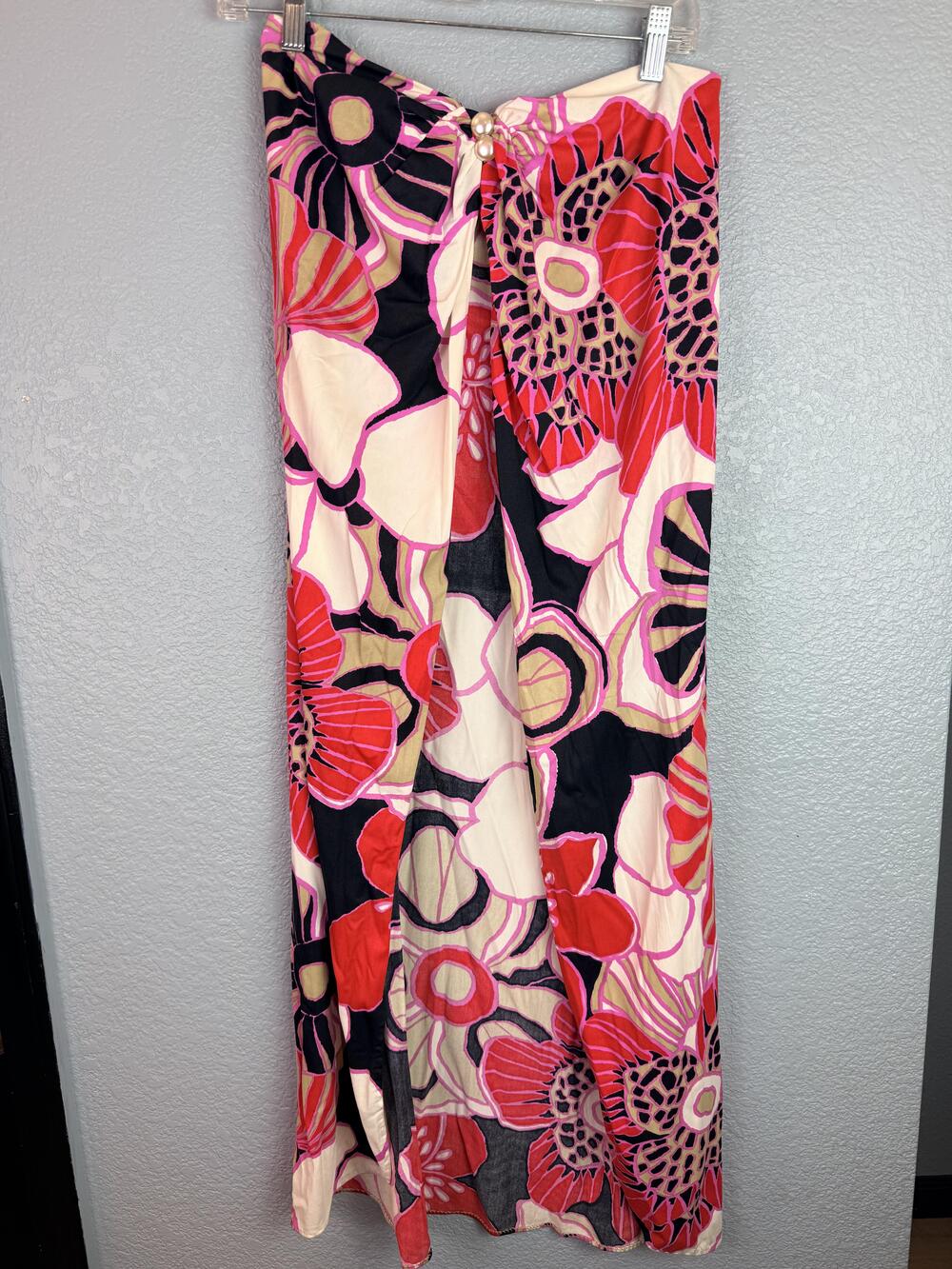 Vintage Cole Of California Cover Up Womens One Size Multicolor Floral Strapless